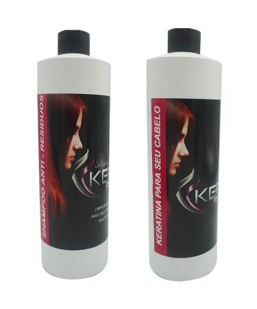 Keratina 16 oz + Shampo o medio litro Alisa tu cabello de manera profesional Brillo