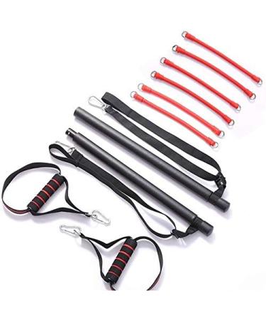 Buy Professional Pilates Bar Kit - 6 Resistance Tapes Foot Loop for Yoga & Strength Training | 180 lbs Capacity - Buy Online on GoSupps.com