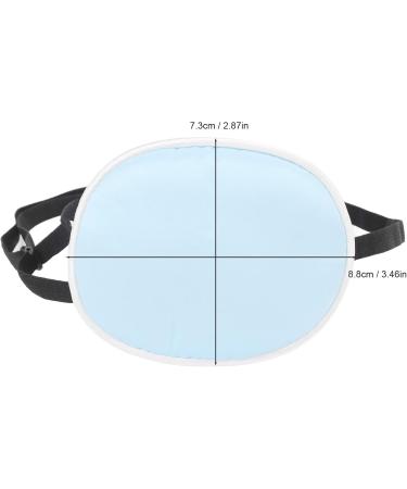 3 Pieces Amblyopia Eye Patch Silk Cotton Elastic Strap Full Cover Light Blocking Strabismus Eye Pad Adult Adjustable Single Eye Patch with Elastic Strap(Blue) - Buy Online on GoSupps.com