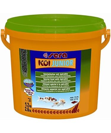 Sera Koi Color Nature Mini 3.8 Ltr - Natural Feed with 10% Spirulina for Colorful Koi (up to 12 cm) - No Colorants No Preservatives 1 Pack - International Shipping Available - Buy Online on GoSupps.com