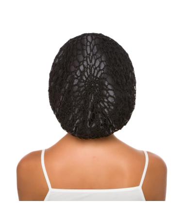 Crochet Hair Net Snood Hat Satin Sleep Cap for Women - Black - Buy Online on GoSupps.com