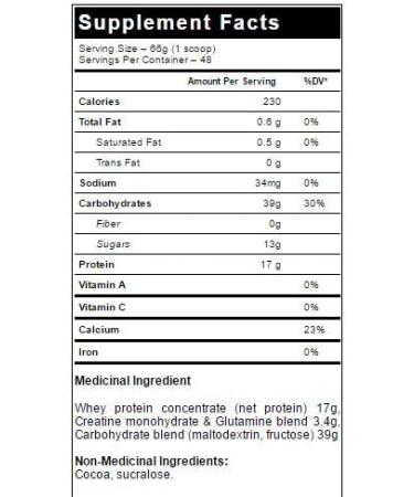 ProteinCo | Premium Weight Gainer | 17g protein | Creatine & Glutamine | 7 Lbs (Vanille Ice Cream) - Buy Online on GoSupps.com