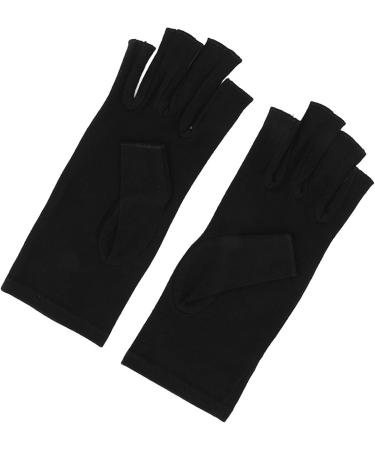 Arthritis Relief Gloves Soreness Relief Fingerless Cotton Compression Gloves Soft Portable for Cycling for Women (M) - Buy Online on GoSupps.com