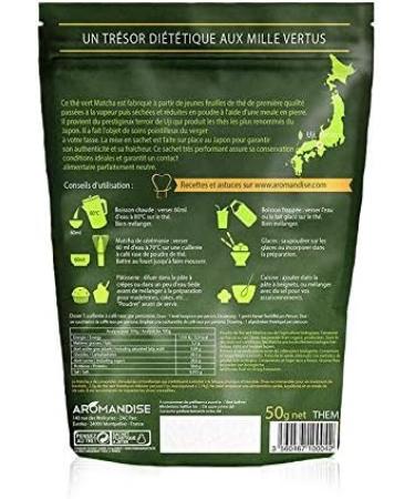 Aromandise Organic Japanese Matcha Green Tea Powder 50g - Buy Online on GoSupps.com