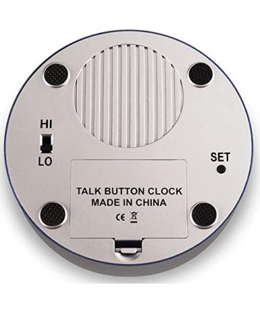 Extra Large Talking Button Clock for Blind, Elderly and Visually Impaired - Blue - Buy Online on GoSupps.com