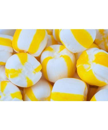 Stewart Candy Old Fashioned Pure Cane Sugar Candy Puff Balls -Made in the USA (Lemon Flavor - 27oz Tub) Lemon 1.68 Pound (Pack of 1)