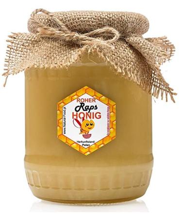 Raw honey directly from beekeeper |11 kg |Rapeseed |Raw of course very healthy without additives.Unfiltered not thrown or heated.Rapeseed 11 kg (1 Pack)