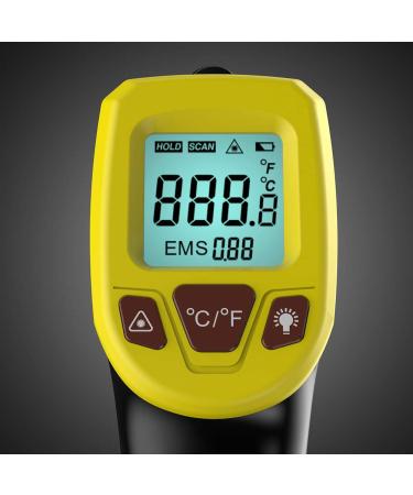 Kslogin Industrial Grade Infrared Thermometer Temperature Tester Guns Non-Touch Non-Contacting Digital IR Laser Thermometer -58 To 1112 -50 600 Black - Buy Online on GoSupps.com