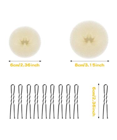 4-Piece Hair Donut Bun Maker Set & 10 Hairpins - Easy Hair Accessories for Dancers & Everyday Styles - Buy Online on GoSupps.com