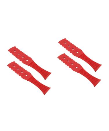 Fomiyes 4 piece massage suction body massage device scrape Gua-Sha massage device napkin talling tool massage massage leather mouse calf massage tab sandboard scrollrad fitness red