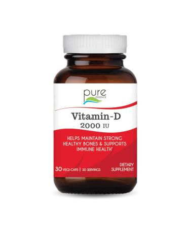 Pure Essence Vitamin-D 2000 IU 30 Vegi-Caps - Buy Online on GoSupps.com