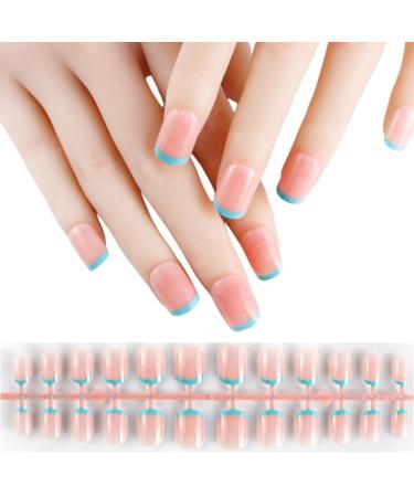 AJTUTUS/Box French Tip False s Press On False s Full Cover Stick On Ballerinas Artificial s