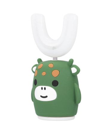Buy Sustainable Electric Children's Toothbrush - Waterproof Cartoon Design for Kids | Travel-Friendly Oral Care in Green - Buy Online on GoSupps.com