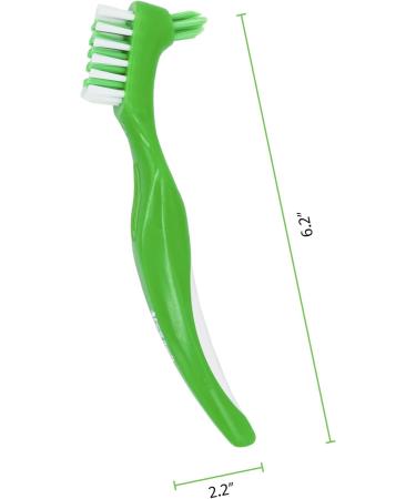Buy TCS Fresh Dental Appliance Cleaning Toothbrush - Soft Bristle Ergonomic Handle 3 Pack for Dentures Retainers & Mouth Guards - Buy Online on GoSupps.com