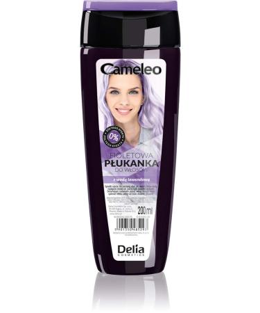 Cameleo - Violet Hair Toner with Lavender Water - Semi Permanent Hair Dye- Purple Tones with NO Yellow Shades for Blond Platinum Grey Hair - Violet Hair Colour & Care - Paraben Free - 200ml New Version - Violet 200 ml