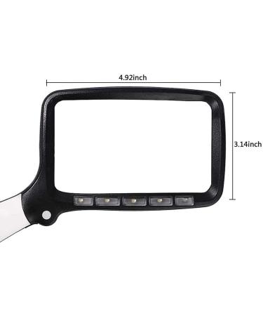 Professional Magnifiers Hand-Held Hand-Held Rectangular for Reading Used to Read a 3 Times Larger and with 5 Handheld Folding Full of Stars - Buy Online on GoSupps.com