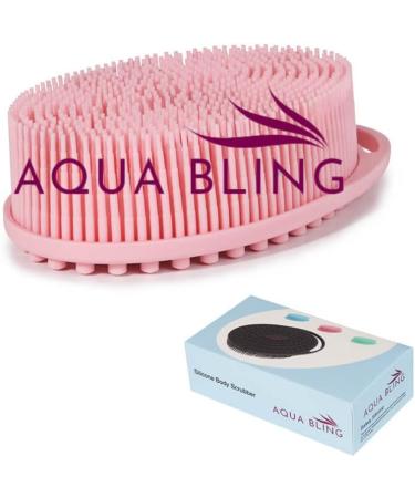 Best Silicone Body Scrubber | Premium Pink Silicone Loofah for Gentle Exfoliation & Skin Care - Buy Online on GoSupps.com
