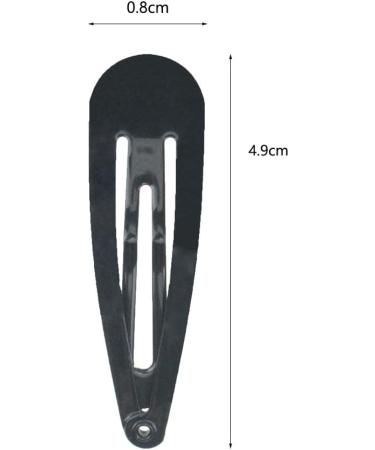 40 Pcs Black 2 Inch Metal Snap Hair Clips Kids Barrettes Girls' Hair Accessories - Buy Online on GoSupps.com