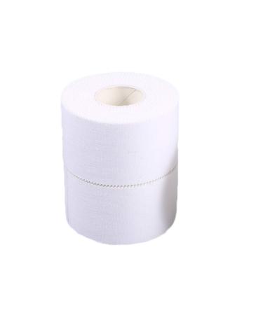 INOOMP 2 Roll Cotton Muscle Stickers Athletic Sports Tape Sports Muscle Stickers self-Adherent cohesive Tape Elastic Athletic Tape Easy Tear Zigzag Tape Elastic Glue Easy to Tear White