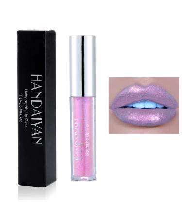 Beliky Girl 6 Pack Glitter Liquid Diamond Glitter Lipstick Metallic Lipstick Non-Stick Lip Gloss for Women Girls #03