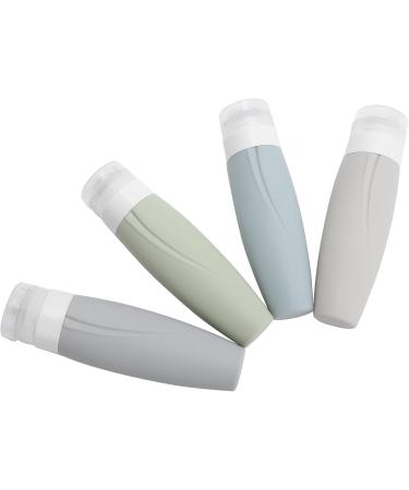 Qukaim Travel Container Silicone Refillable Dispenser Bottle for Shampoo Body Wash 60ml Travel Container - Buy Online on GoSupps.com