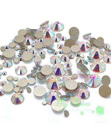 Crystal-Wholesale Swarovski 2058/2088 Crystal Nail Art Mixed Flatbacks Rhinestones  Crystal AB (001 AB)