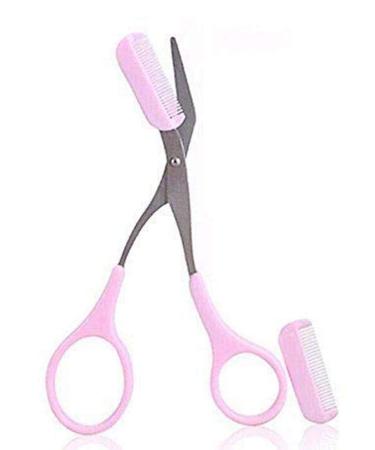 Eyebrow Trimmer scissors With Mini Comb,Ladies Men's Auxiliary eyebrow comb scissors,Perfect eyebrow trimming tool for better control of length,prune of eyebrows Shaping at home Makeup Tools.