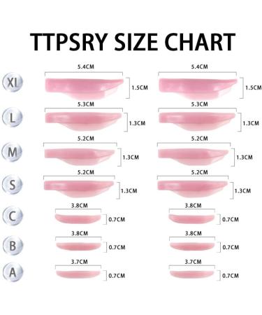 TTPSRY 7 Pairs Silicon Curlers Shields Pads Lash Lift Kit Reusable Silicone Curler Pad Lash Lift Tool for Different Length Eyelashes Semi-Permanent Curling Professional Salon DIY Use(Pink) - Buy Online on GoSupps.com