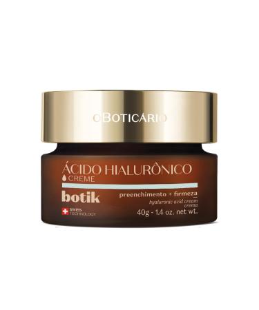 O BOTICARIO O Botic rio Botik Hyaluronic Acid Face Cream | Wrinkle Filler Increases Skin Firmness and Leaves Skin Soft and Rested 40 g