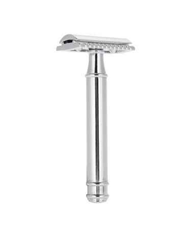 Premium Metal Razor with Straight Edge - Manual Steel Hairdresser Epilating Tool & Accessories for Precision Bart Cutting - Buy Online on GoSupps.com