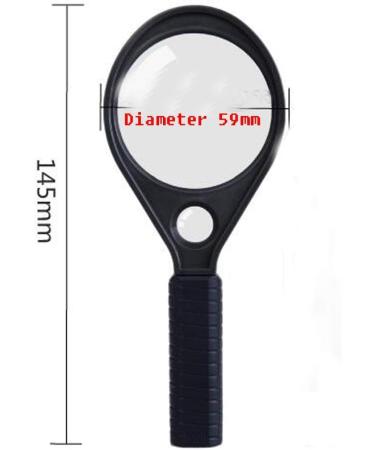 Magnifier Handheld Magnifier Reading Magnifier Portable Magnifier 3X 6X Good Times - Buy Online on GoSupps.com