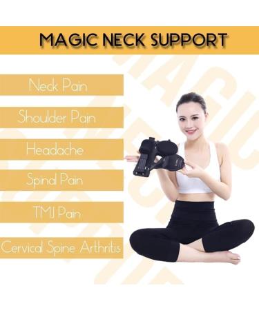 JLASDR Magic Neck Support Adjustable Cervical Vertebrae Relaxation for Neck & Shoulder Pain Relief - Buy Online on GoSupps.com