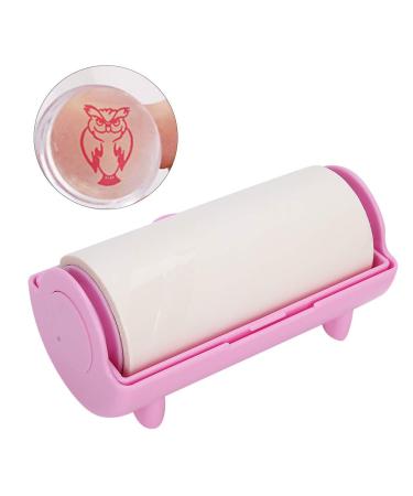 Nail stamp Oil-absorbing leaf paper nail art stamp pattern removal tool nail stamp kits DIY manicure tool (pink) rose