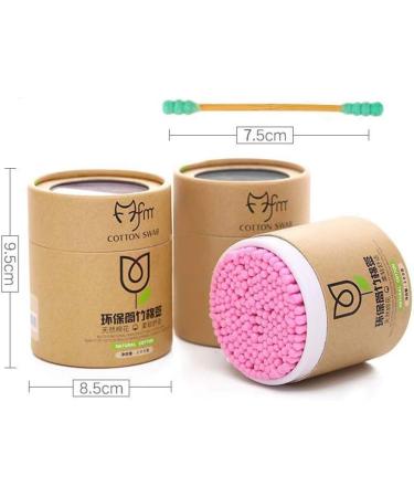 600 Counts Organic Cotton Swabs - Natural Double Tipped Ear Buds | Cruelty-Free & Eco-Friendly - Buy Online on GoSupps.com