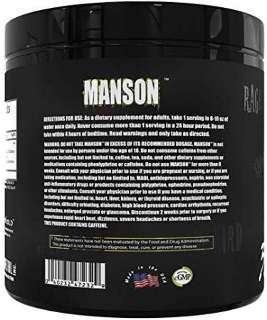 Dark Metal Manson, Blue Raspberry, 0.75 Pound Blue Raspberry 12 Ounce (Pack of 1) - Buy Online on GoSupps.com