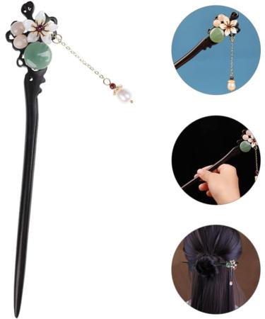 LALAFINA Hair Styling Accessories Hairpin Bun Flower Vintage Ebony Miss Hair Chopsticks - Buy Online on GoSupps.com