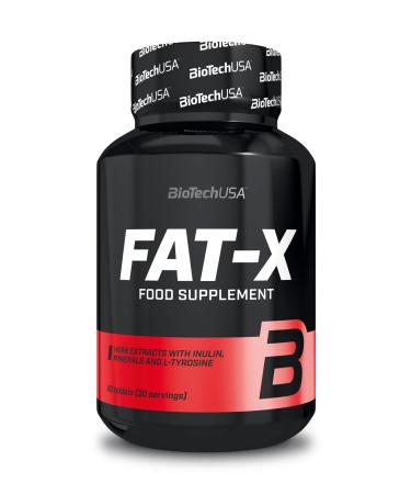BioTechUSA Fat-X Inulin L-Tyrosine and HCA Dietary Supplement Tablets with Chromium Iodine and Zinc Without Stimulants 60 Tablets