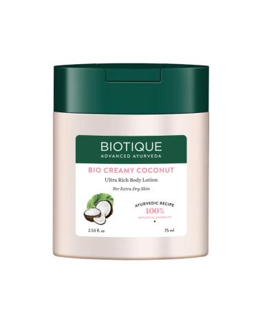 Biotique Bio Creamy Coconut Ultra Rich Body Lotion for Extra Dry Skin 75ml
