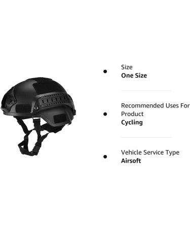 Amkya Military Tactical Helmet with Night Vision Sports Camera Mount - Buy Online on GoSupps.com