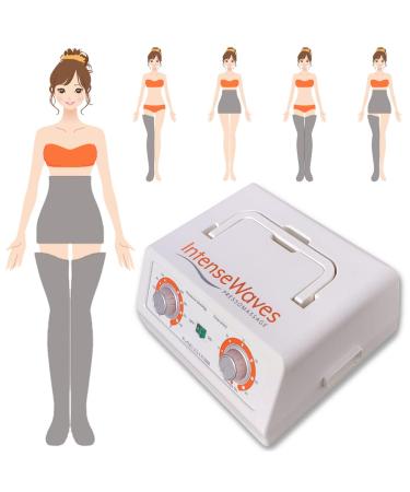 MESIS INTENSE WAVES Pressure wave massager: Advance with 2 leg cuffs and kit Slim Body (accessories with belly cuff) |Intensive massage of legs and belly Advance 2 leg cuffs 1 belly cuff