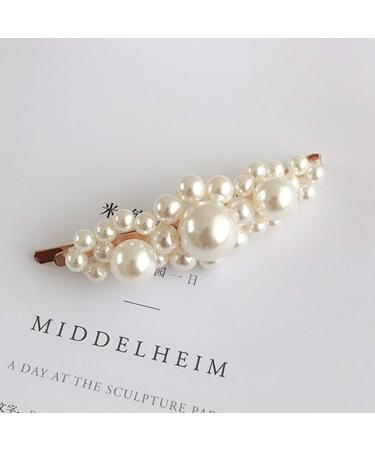 SH-RuiDu Pearl Hair Clip for Women & Girls | Sparkly Glitter Accessory for Weddings & Parties 1pc - Buy Online on GoSupps.com