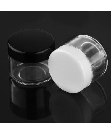 Accmor 15-Piece Clear Plastic Sample Containers with Lids - 10/15/20g Cosmetic Pots Jars + 5 Mini Spatulas - Buy Online on GoSupps.com