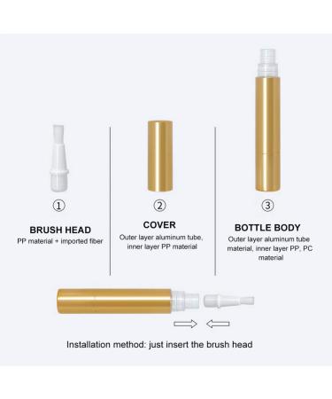 Lurrose Lip Gloss Twist Pens - Empty Nail Oil Brush Containers for Women & Girls (2 Pcs) - Perfect Cosmetic Solution - Buy Online on GoSupps.com