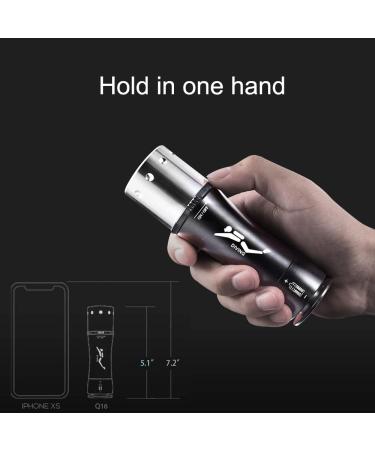 2 Pack 1200 Lumens Diving Flashlight | IPX8 Waterproof Dive Light with L2 LED Torch | Rechargeable Power | Ideal for Scuba, Snorkeling, and Underwater Sports - Buy Online on GoSupps.com