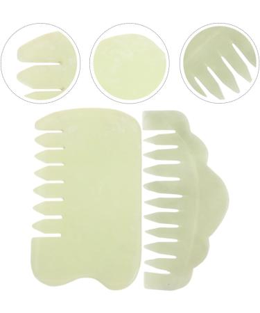 UthClo 2-St Jade Kamm - Premium Head Massage Device & Scalp Scraping Comb for Relaxation | International Shipping - Buy Online on GoSupps.com