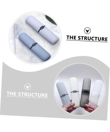Frcolor Travel Toothbrush Case Set - 4 Portable Holders for Toothbrushes & Toothpaste | Ideal for International Shipping - Buy Online on GoSupps.com