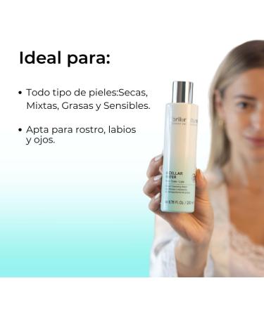  abril et nature abril et nature | Skin Micellar Water 200ml All Skin Types Purifies Cleanses Gentle Refreshing Non-Drying Hyaluronic Acid as Key Active Ingredient - Buy Online on GoSupps.com