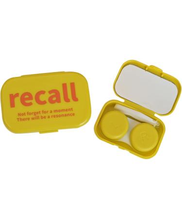 Buy Aieibuy Colorful Contact Lens Container Set - Cute & Compact Storage for Travel - Outdoor Use - Beige - Buy Online on GoSupps.com