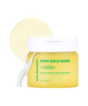EUNYUL Vita Balance Own Sole Shine Toner Pad 70 Pads 6.43 fl. oz. Vitamin C Toner Pads