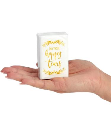 60 Pack Pocket-Size Facial Tissues - Graduation & Wedding Party Favors - 10 Sheets Per Pack - Buy Online on GoSupps.com
